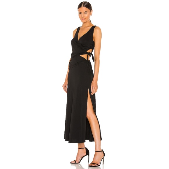 LPA - Raina Midi Dress | Size: Small | Black | NWT / NEW | Lara Pia Baroncini - Picture 1 of 8